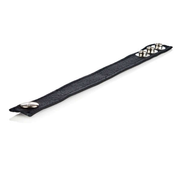 COLT Adjustable 3-Snap Leather C/B Strap - High-quality leather strap with metal snaps for intimate enhancement and bondage play.