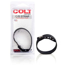 COLT Adjustable 3-Snap Leather C/B Strap in Packaging - Black