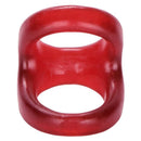 COLT XL Snug Tugger Cock Ring Scrotum Support Red - dual support performance ring for enhanced stamina and comfort.