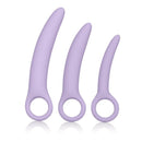 Dr Laura Berman Alena Silicone Dilators Set Purple - 3-piece ergonomic silicone intimate wellness kit.