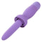 Dr. Laura Berman Rechargeable Dilator Set with interlocking attachments in purple color for intimate health and comfort support.