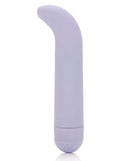 Purple First Time Mini G Vibe with curved tip and smooth satin finish for G-spot stimulation.