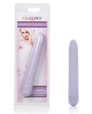 First Time Power Vibrator Purple in packaging with smooth satin finish, multi-speed settings, and waterproof design.