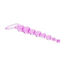 First Time Love Anal Beads Pink - flexible, beginner-friendly bead set for comfortable progression and controlled stimulation.