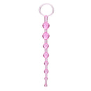 First Time Love Anal Beads Pink, flexible beginner-friendly bead set for comfortable and gradual stimulation.