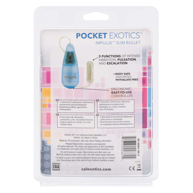 POCKET EXOTIC IMPULSE POCKET PACK SLIM SILVER BULLET-5