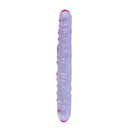 Reflective Gel Veined Double Dong 12 Inch Lavender showcasing its iridescent lavender design and textured surface.