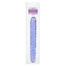 Reflective Gel Veined Double Dong 12 Inch Lavender in packaging, showcasing its iridescent lavender color and veined design.