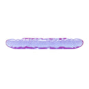Reflective Gel Veined Double Dong 12 Inch Lavender showcasing its bright iridescent lavender hue and veined texture.