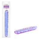 Reflective Gel Veined Double Dong 12 Inch Lavender displayed in packaging with iridescent finish.