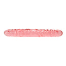 Translucence Veined Double Dong 12 inch Pink, a soft pink double-ended pleasure piece for intimate play.