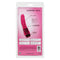 Packaging of Hot Pink Curved Jack Penis Vibrator with multi-speed vibration from California Exotic Novelties.