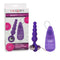 Booty Call Booty Shaker Vibrating Probe in Purple with packaging and product displayed
