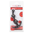 Booty Call Booty Beads Flexible Black packaging showcasing sleek anal beads for controlled stimulation.