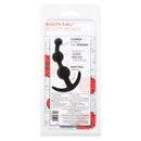 Booty Call Booty Beads Flexible Black packaging showcasing flexible anal bead design for buildable stimulation.