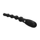 Booty Call Booty Flexer Black Vibrating Anal Bead Probe designed for targeted stimulation and customizable vibration.