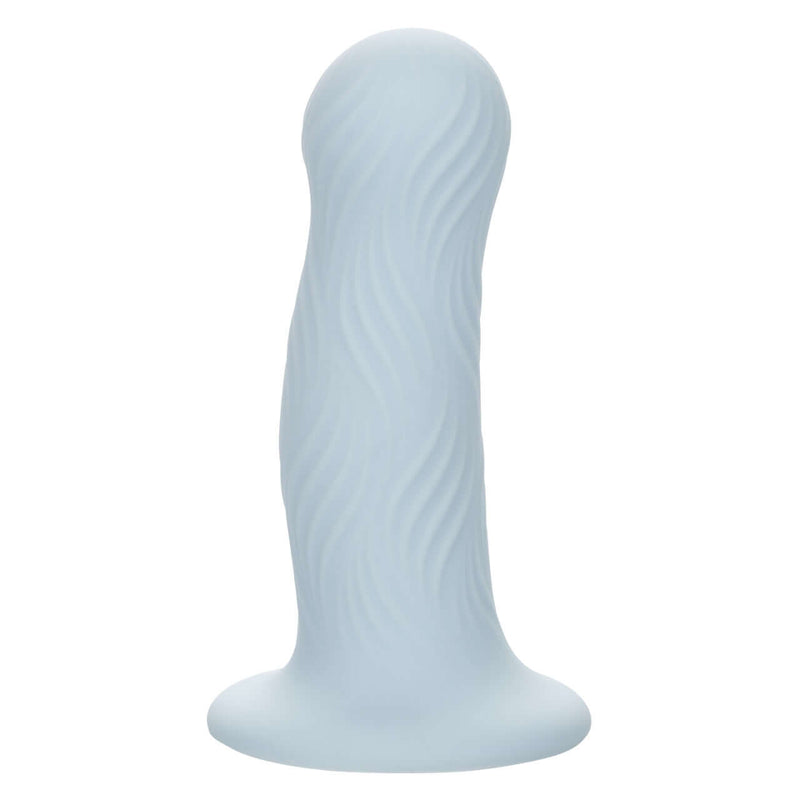 Wave Rider Foam Blue Probe with wavy texture for enhanced pleasure and intimate experiences.