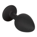 Silicone Gem Anal Kit Black - black silicone anal plug with a smooth design for comfortable stimulation.