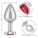 JEWEL LARGE RUBY HEART PLUG-4