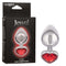 JEWEL LARGE RUBY HEART PLUG-0
