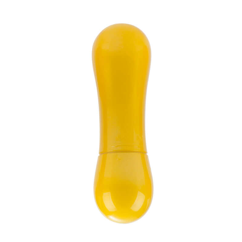 Yellow Mini Vibe-to-Go Massager, compact and powerful discreet vibrator for women, made from phthalate-free ABS plastic.
