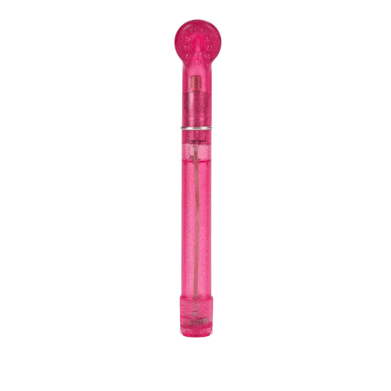 Clit Exciter Pink Hard Vibrator showcasing its spoon-shaped head and multi-speed settings, ideal for clitoral stimulation.