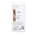 The Leopard Massager 6.5 inches Vibrator packaging showcasing powerful multi-speed vibrations and a sleek design.