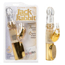 Platinum Jack Rabbit Vibrator Gold with multi-function settings and waterproof design.