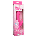 Jack Rabbit Elite Beaded G Rabbit vibrator in pink packaging with details on features and speeds.