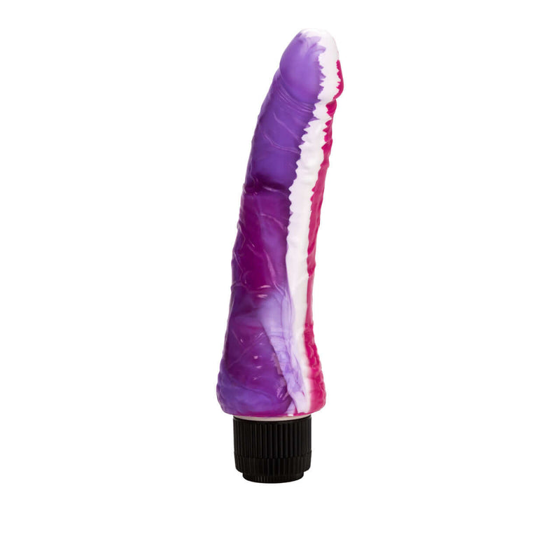 Funky Jelly Vibe 7.5 Inches Pink/Purple Multi-Speed Vibrator by California Exotic Novelties