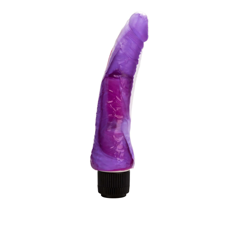 Funky Jelly Vibe 7.5 Inches Pink/Purple Multi-Speed Realistic Vibrator from California Exotic Novelties