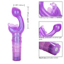 The Original Butterfly Kiss Purple Vibrator with fluttering wings for dual stimulation and easy push-button control.