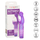 The Original Butterfly Kiss Purple Vibrator packaging and product showcasing its features and design.