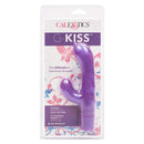 G-Kiss Purple Vibrator in packaging - Dual Motors for G-Spot and Clitoral Arousal, 3 speeds, waterproof, ultimate feminine pleasure.