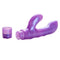 G-Kiss Purple Vibrator with Dual Motors for G-Spot and Clitoral Arousal, enhance female pleasure and sensual stimulation, curvy design.