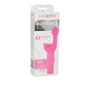 Silicone Butterfly Kiss Vibrator Pink in packaging showcasing features and design for targeted stimulation.