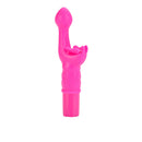 Silicone Butterfly Kiss Vibrator Pink designed for dual-stimulation with soft silicone for targeted pleasure.