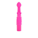 Silicone Butterfly Kiss Vibrator Pink in vibrant pink color designed for dual stimulation.