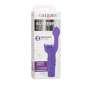 Silicone Butterfly Kiss Purple Vibrator packaging showcasing dual motors and waterproof design for ultimate pleasure.