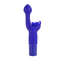 Silicone Butterfly Kiss Purple Vibrator featuring a G-spot tip and butterfly clitoral teaser for dual stimulation.