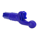 Silicone Butterfly Kiss Purple Vibrator with G-spot tip and butterfly teaser for dual stimulation.