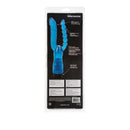 Dual Penetrator Blue Vibrator product packaging featuring dual-ended design for intimate stimulation.