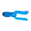 Dual Penetrator Blue Vibrator with flexible dual-ended design for simultaneous stimulation.