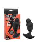 Rock Bottom Rumbling Mega Beaded Anal Probe Black in packaging, showcasing its unique bead design for exciting sensations.
