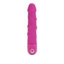 Power Stud Rod Dong Pink Vibrator with realistic texture and waterproof design for enhanced pleasure.