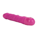 Power Stud Rod Dong Pink Vibrator shown on a white background, featuring a smooth surface and textured shaft.