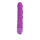 Power Stud Rod Dong Purple Vibrator featuring a waterproof design and textured surface for enhanced pleasure.