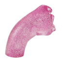 Deep Throat Stroker Curved in pink, flexible design for enhanced male stimulation and comfort.