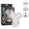 Cyclone Dual Chamber Stroker by California Exotic Novelties, clear, textured design for enhanced pleasure, easy grip.