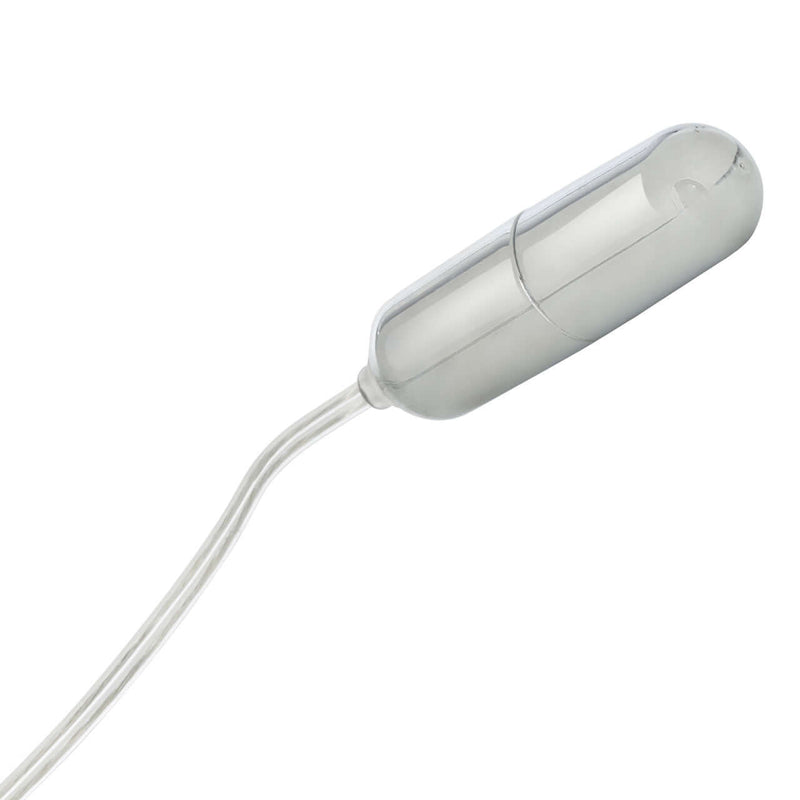 Sterling Collection Silver SlimLine Silver Bullet with clear design, ideal for playful sophistication and personalized experiences.